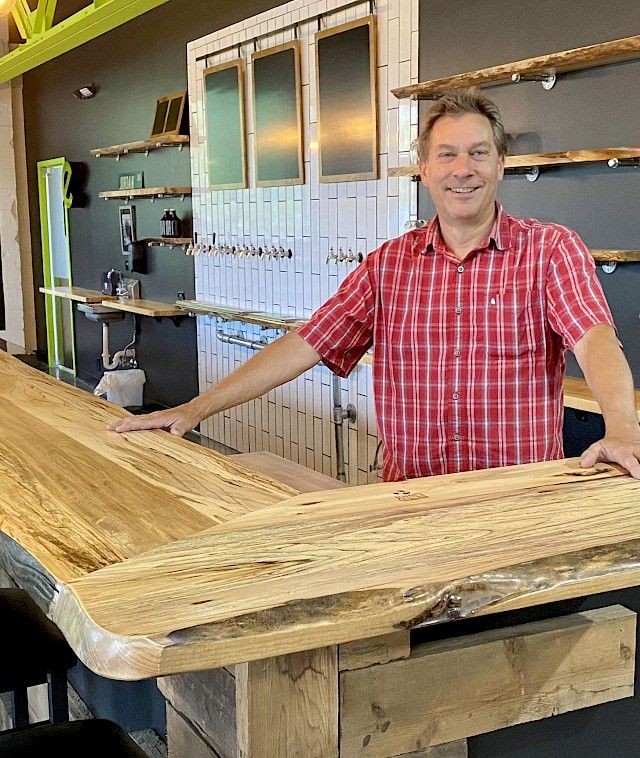 Black Walnut Live-Edge Slab #W-104