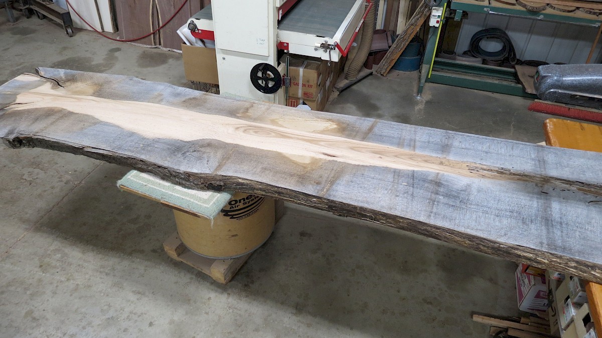Red Elm Live-Edge Slab #E-501
