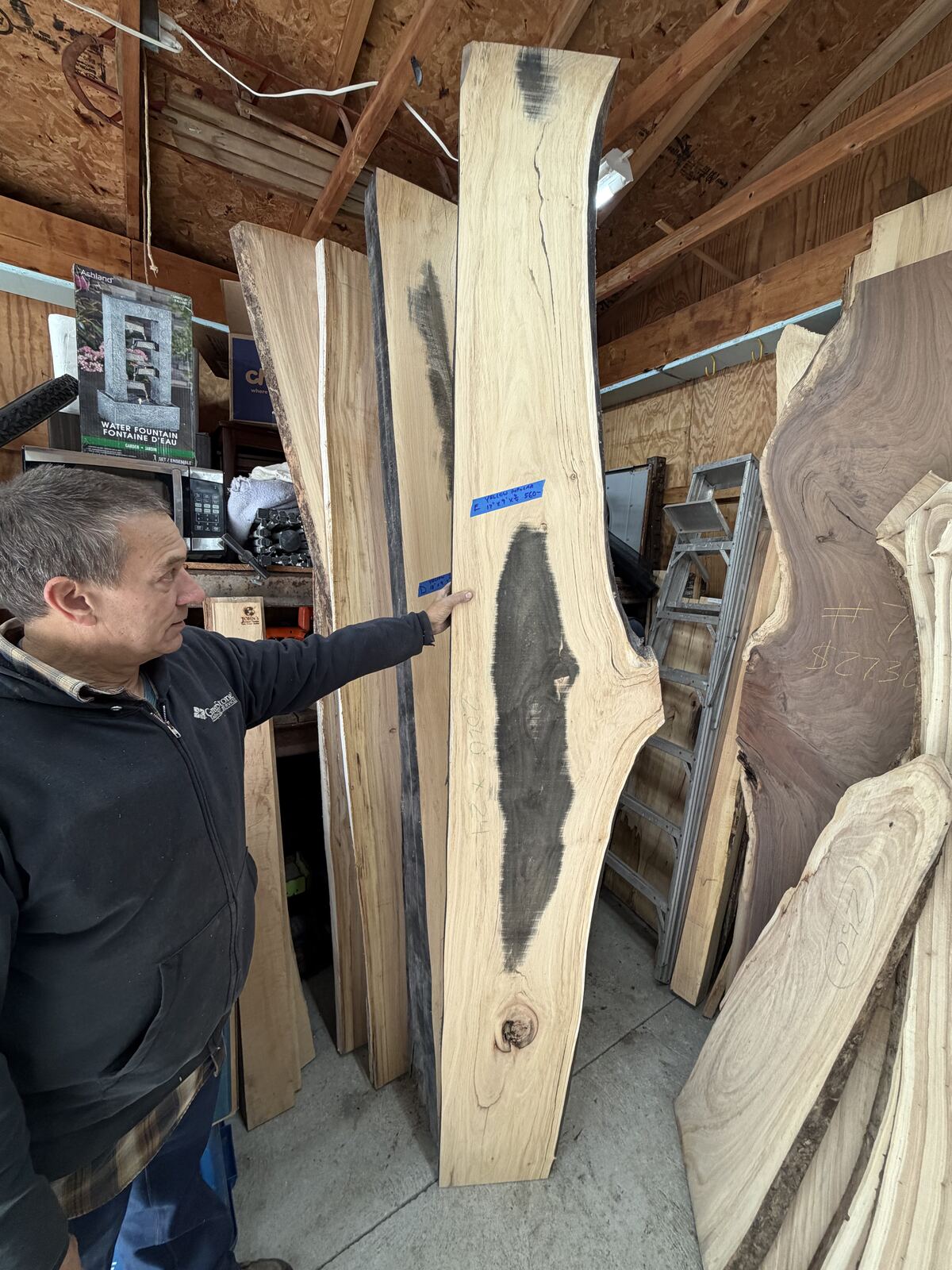 Slab and lumber available at John's Urban Timber, Whitmore Lake MI