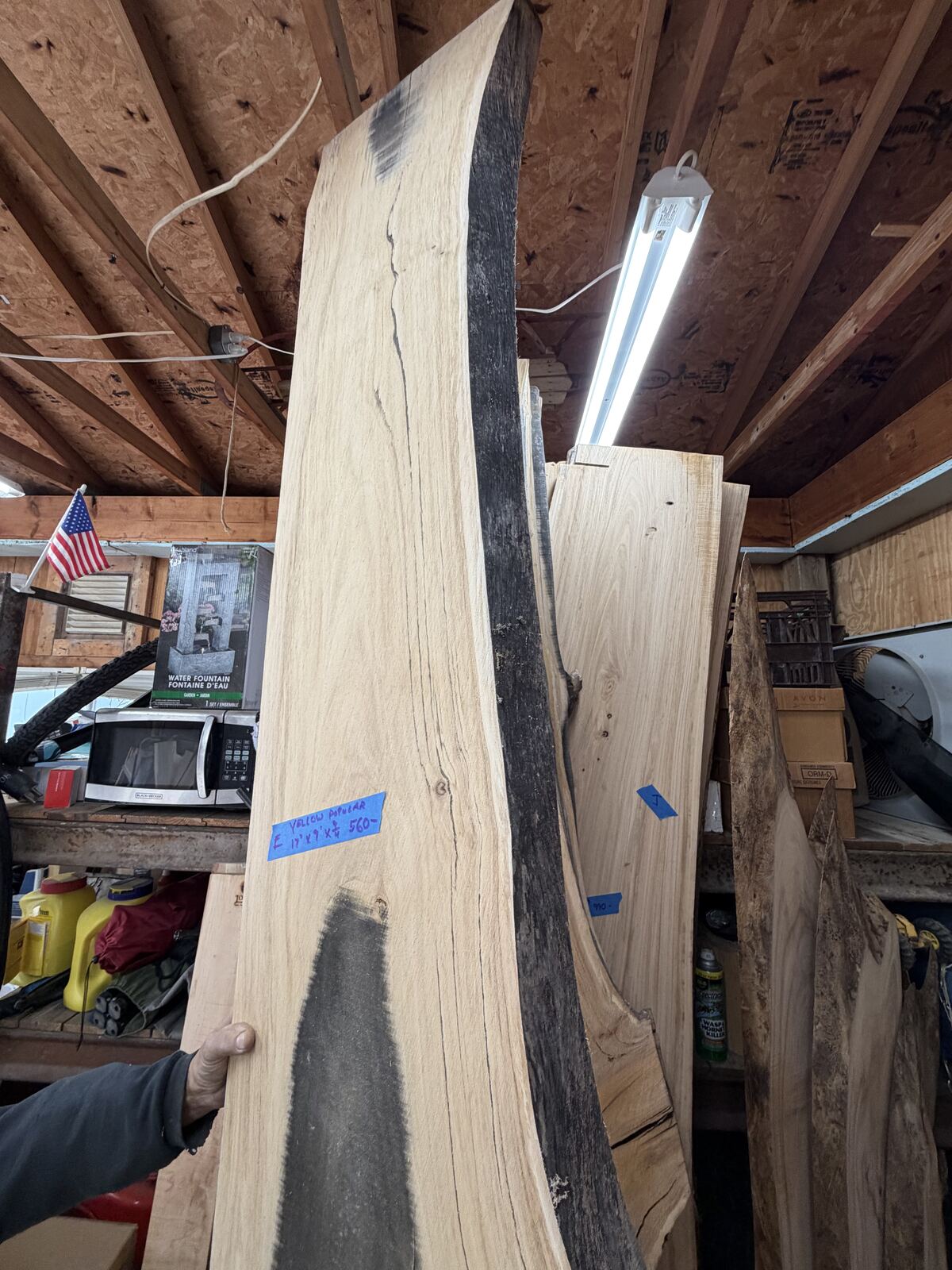 Slab and lumber available at John's Urban Timber, Whitmore Lake MI