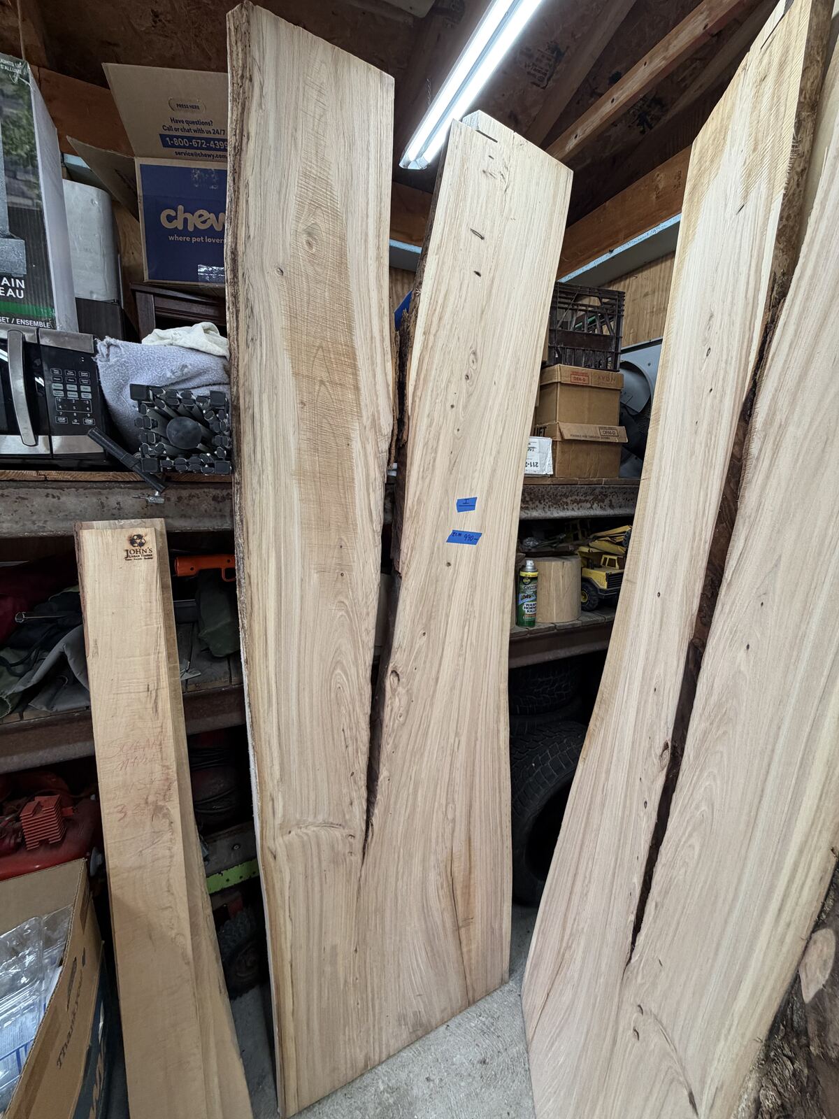 Slab and lumber available at John's Urban Timber, Whitmore Lake MI