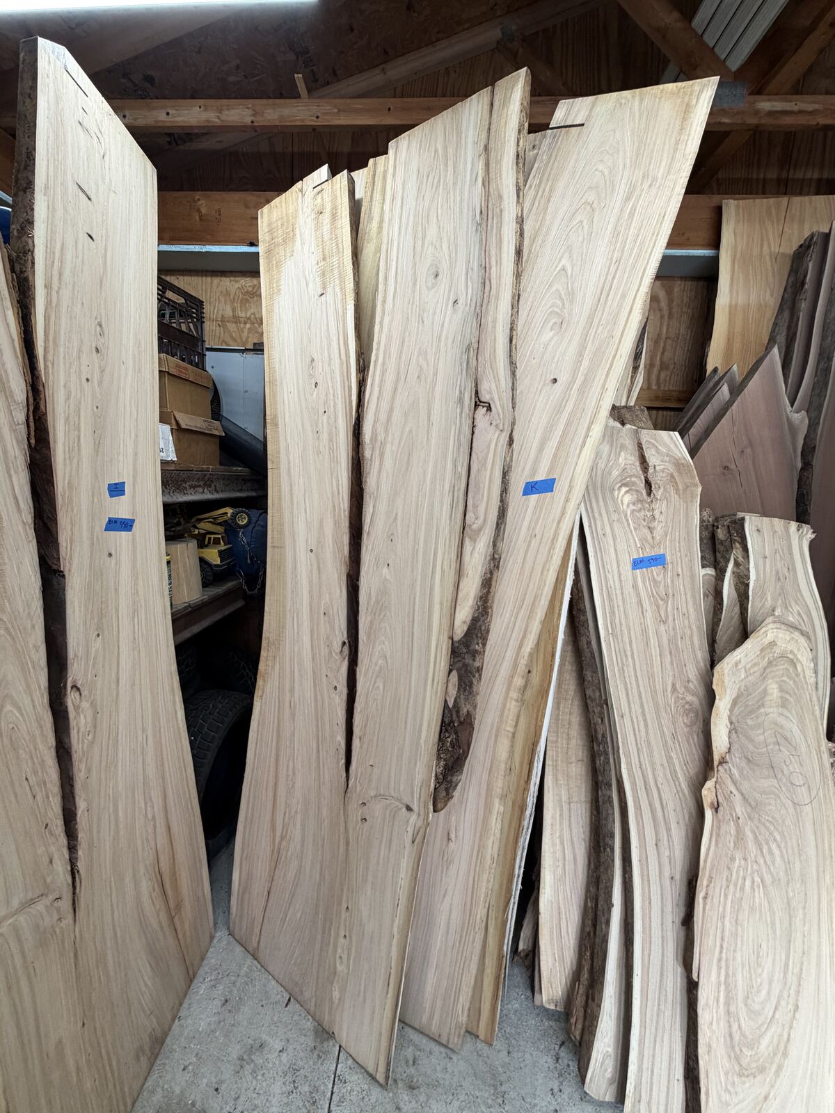 Slab and lumber available at John's Urban Timber, Whitmore Lake MI