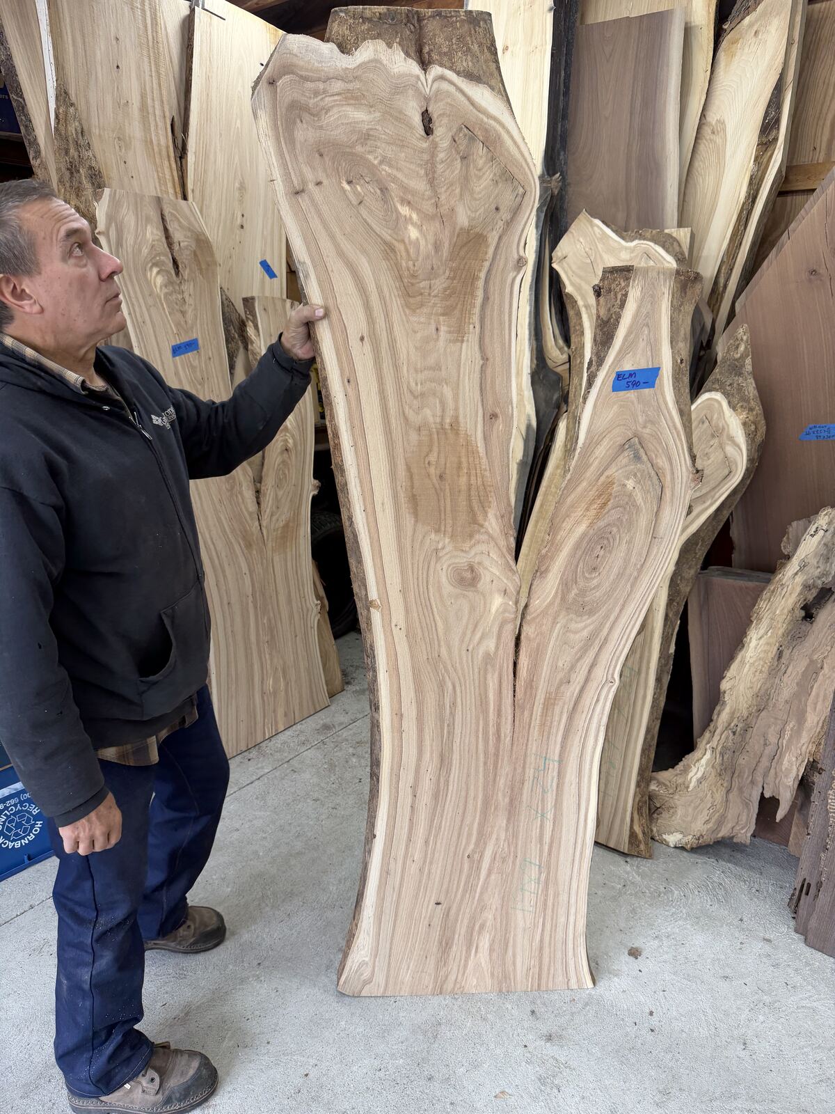 Slab and lumber available at John's Urban Timber, Whitmore Lake MI