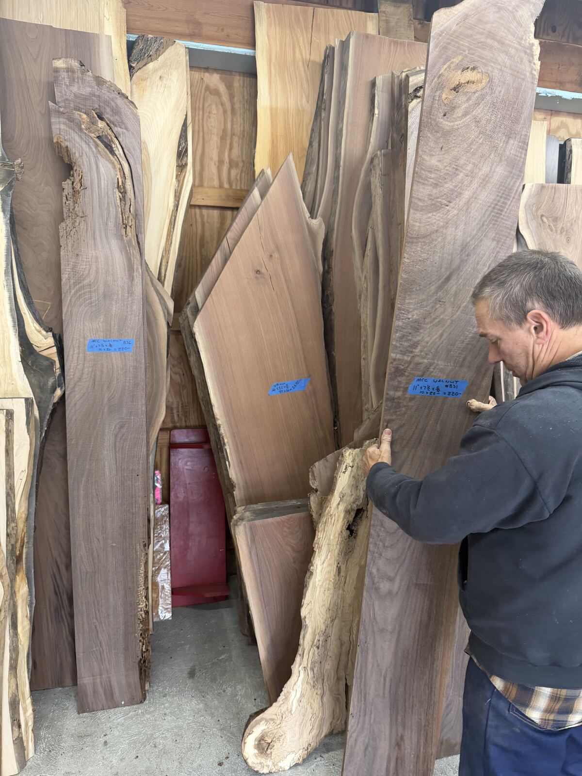 Slab and lumber available at John's Urban Timber, Whitmore Lake MI