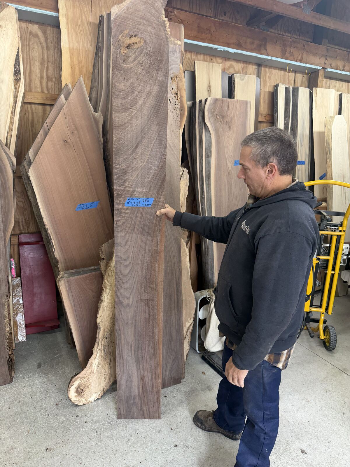 Slab and lumber available at John's Urban Timber, Whitmore Lake MI