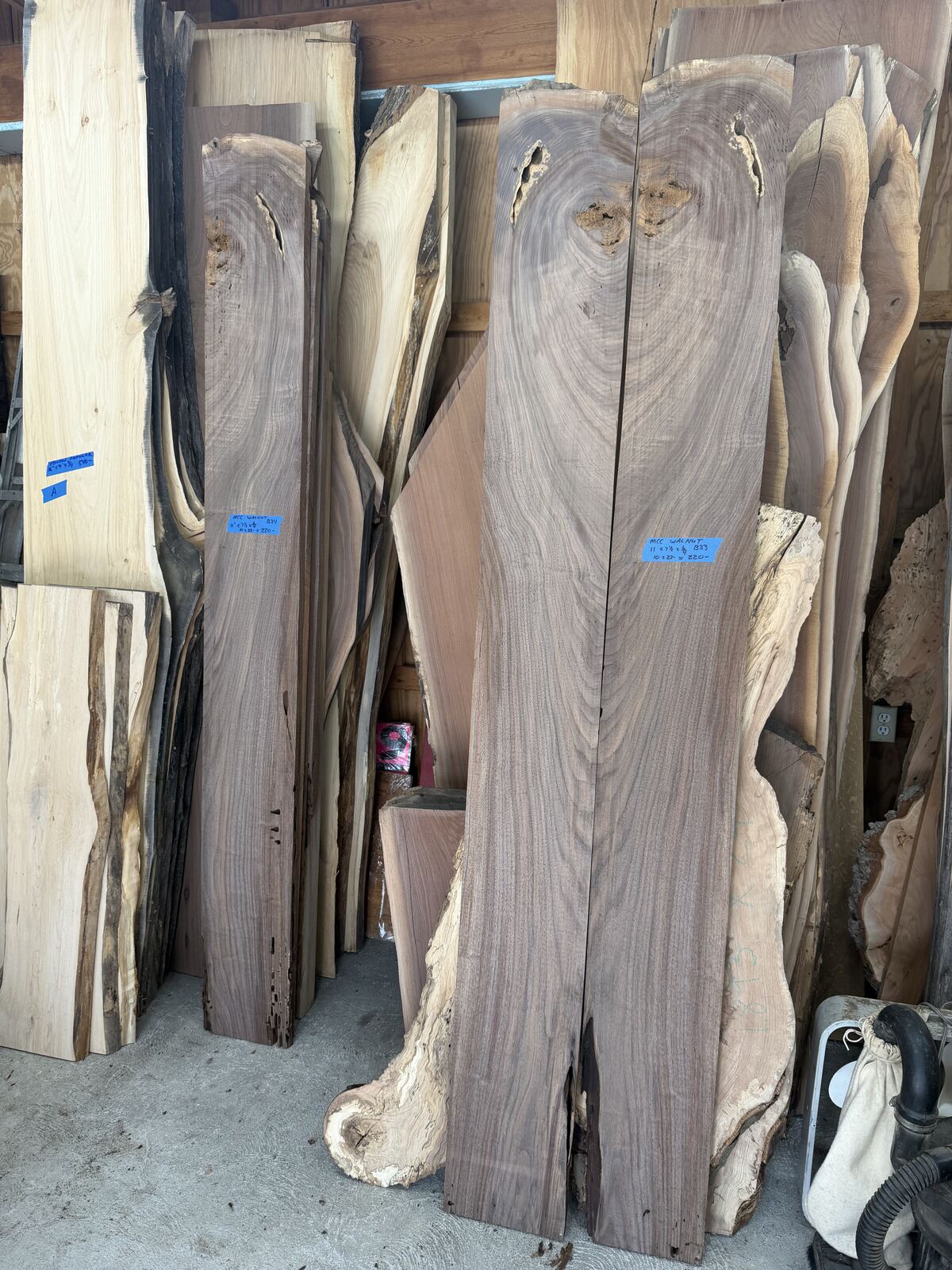Slab and lumber available at John's Urban Timber, Whitmore Lake MI