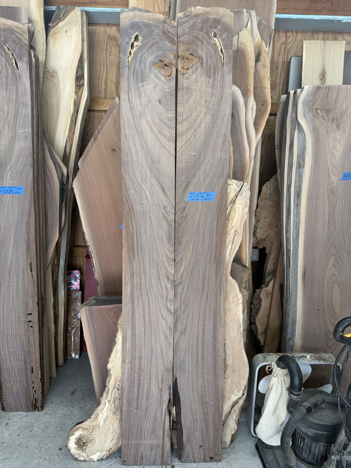 Slab and lumber available at John's Urban Timber, Whitmore Lake MI