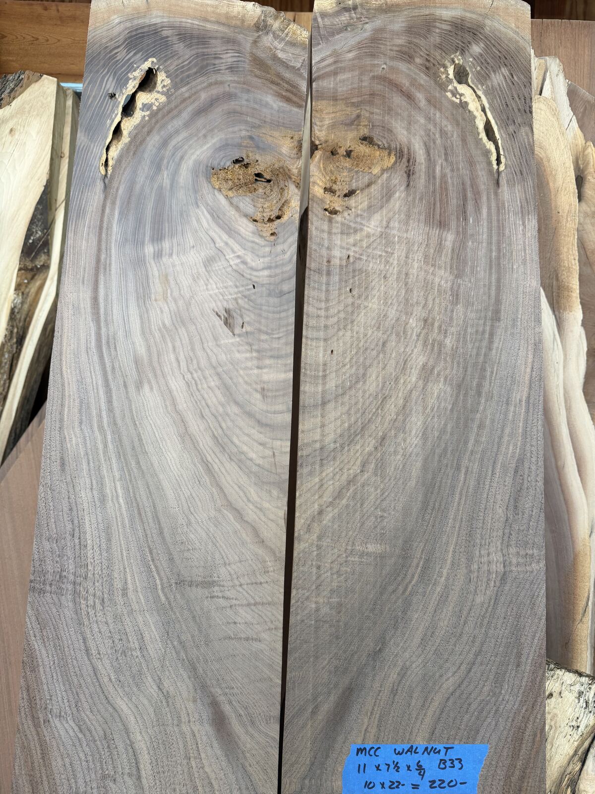 Slab and lumber available at John's Urban Timber, Whitmore Lake MI