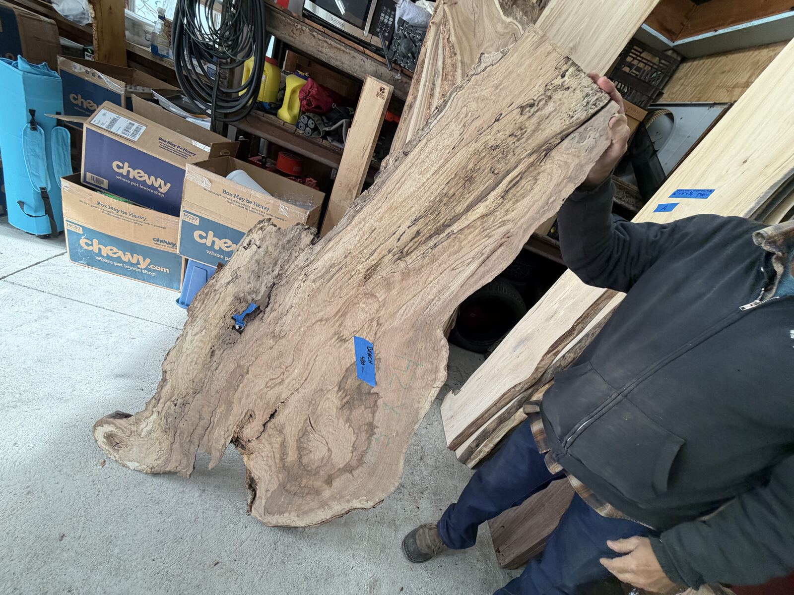 Slab and lumber available at John's Urban Timber, Whitmore Lake MI