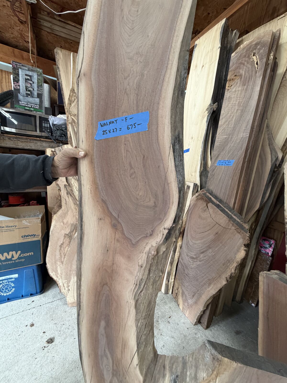 Slab and lumber available at John's Urban Timber, Whitmore Lake MI