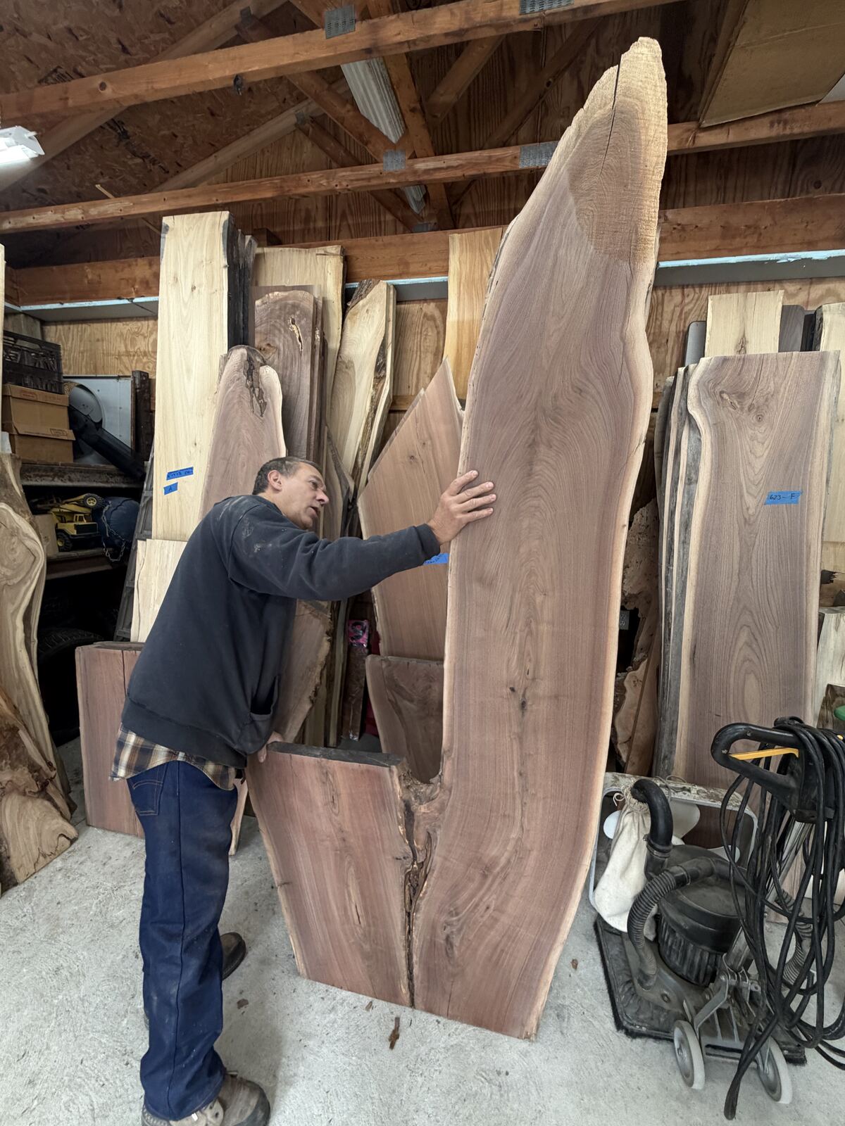 Slab and lumber available at John's Urban Timber, Whitmore Lake MI