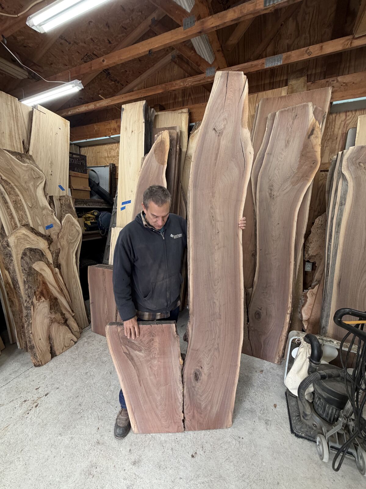 Slab and lumber available at John's Urban Timber, Whitmore Lake MI