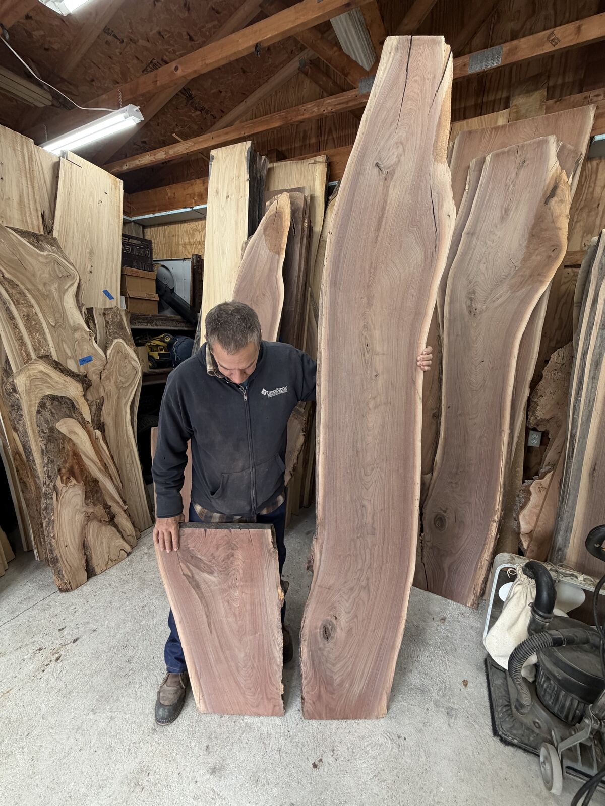 Slab and lumber available at John's Urban Timber, Whitmore Lake MI