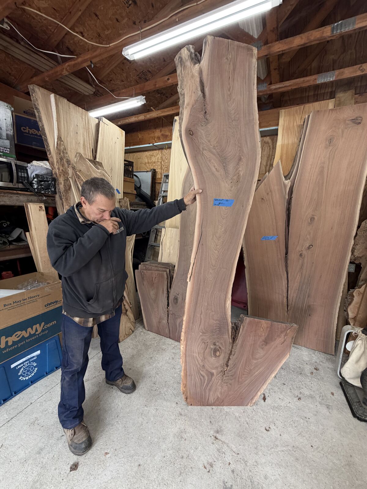 Slab and lumber available at John's Urban Timber, Whitmore Lake MI