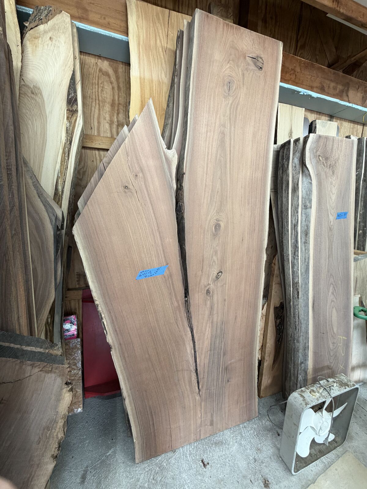 Slab and lumber available at John's Urban Timber, Whitmore Lake MI