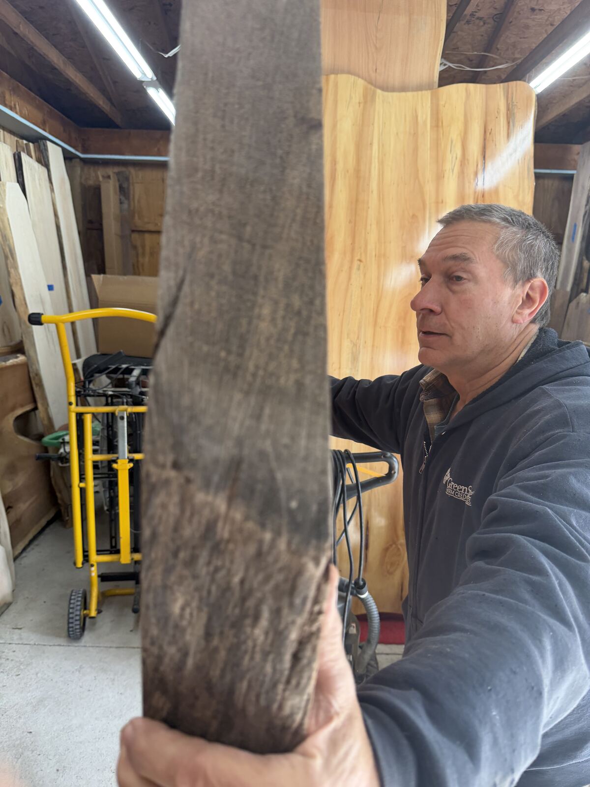 Slab and lumber available at John's Urban Timber, Whitmore Lake MI
