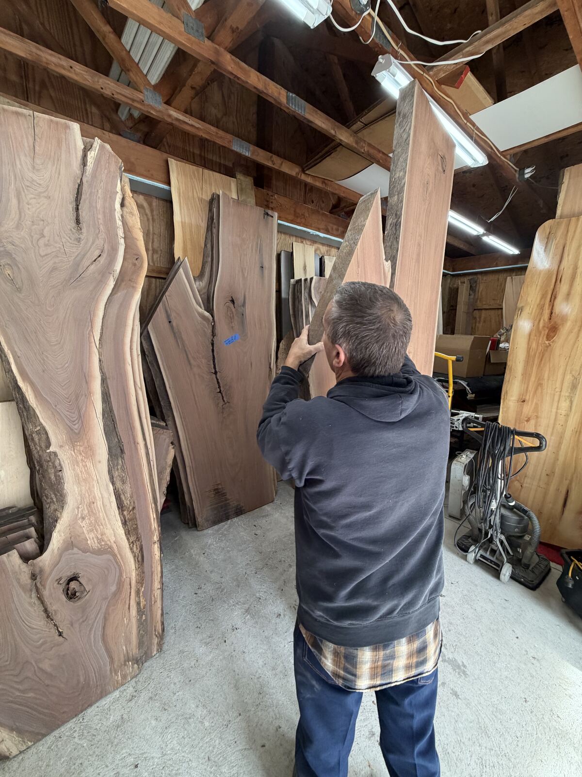 Slab and lumber available at John's Urban Timber, Whitmore Lake MI