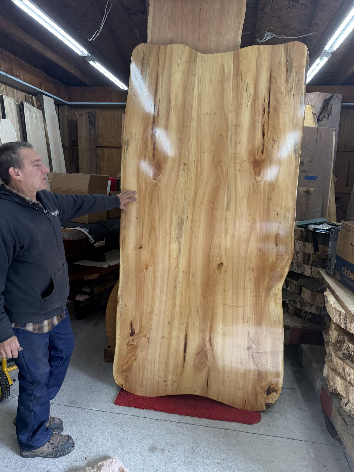 Slab and lumber available at John's Urban Timber, Whitmore Lake MI