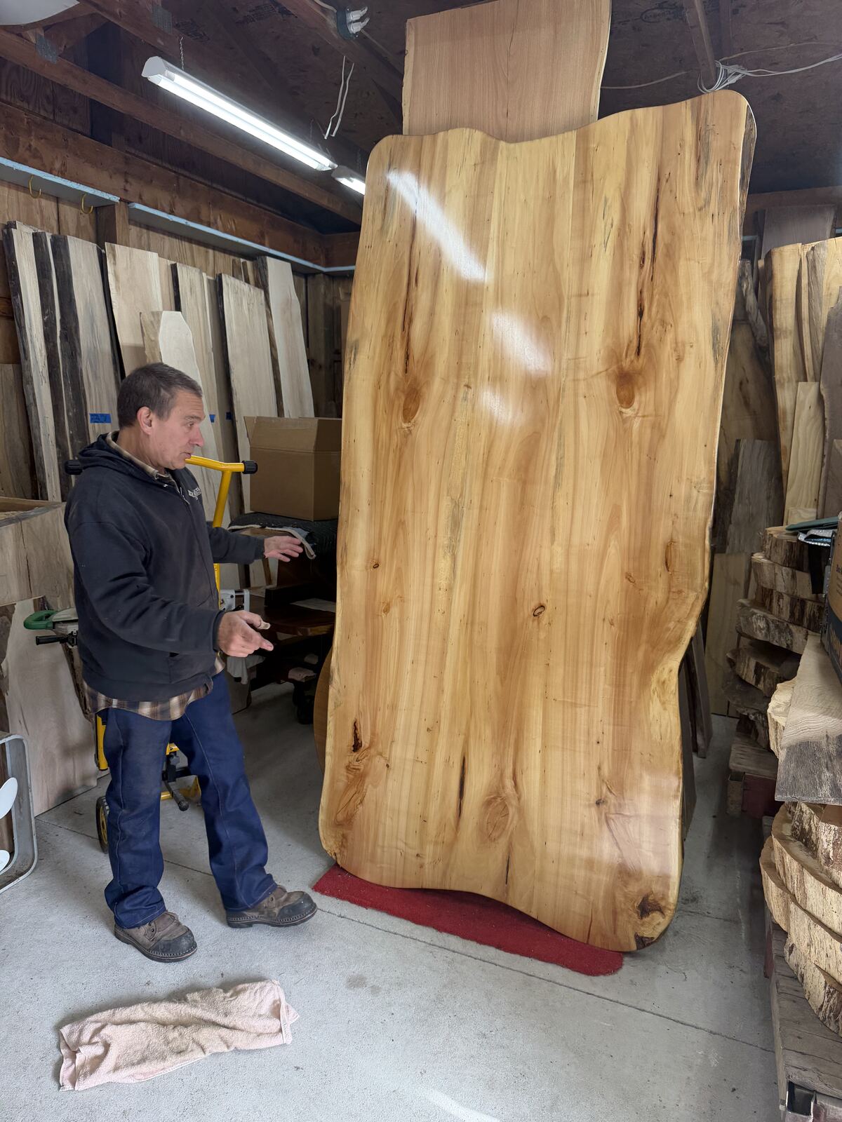 Slab and lumber available at John's Urban Timber, Whitmore Lake MI